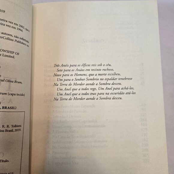 JRR Token Lord Of The Rings Trilogy Hardback Books in Portuguese - Picture 8 of 9